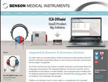 Tablet Screenshot of bensonmedical.com